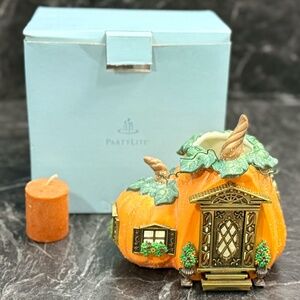 PARTYLITE P8209 Pumpkin Cottage Candle Holder